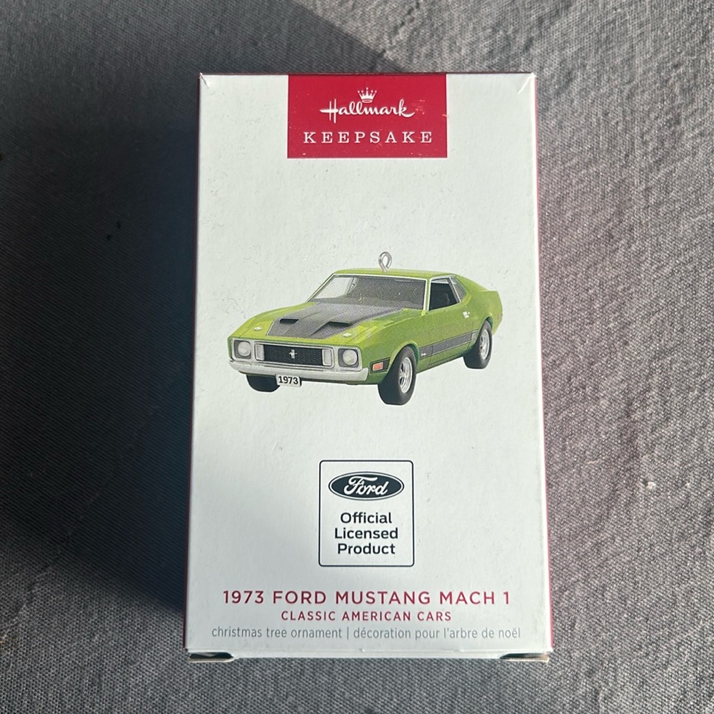 Hallmark Keepsake 2023 Classic American Cars Ornament: 1973 Ford Mustang Mach 1